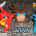 Golden Sun Clay DJINN by MacX5